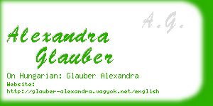 alexandra glauber business card